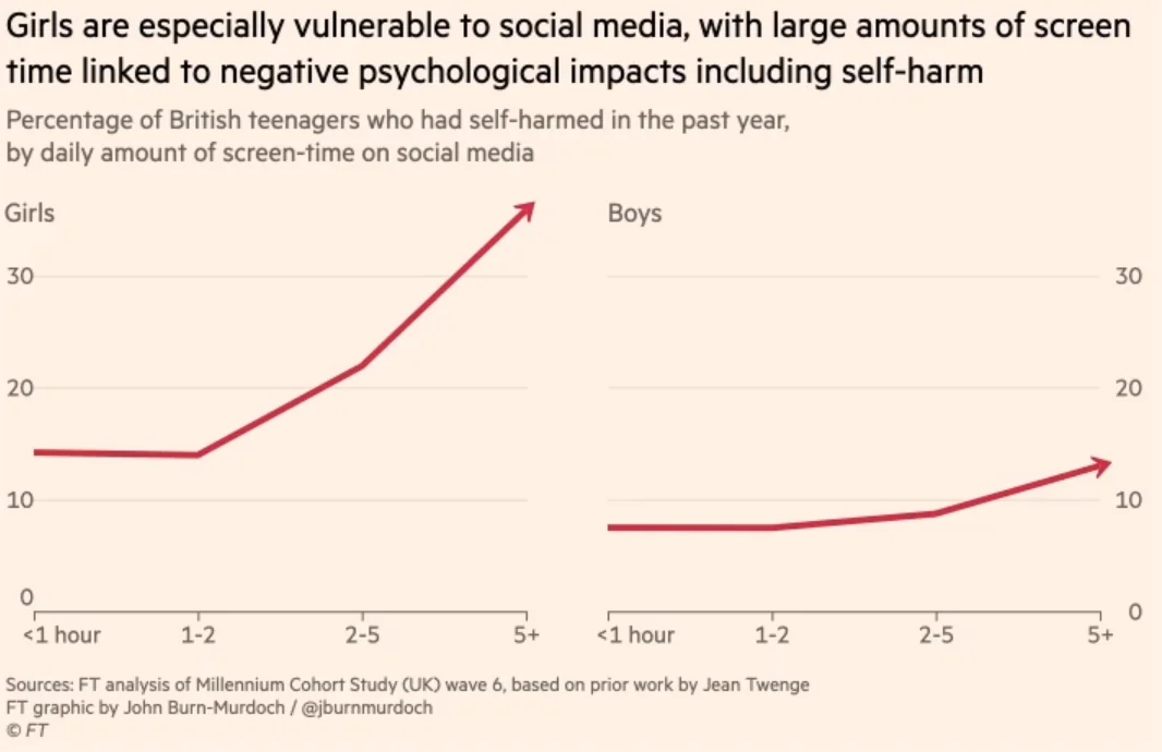 آسیب‌پذیری دختران در برابر شبکه‌های اجتماعی